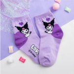 Kids Socks - Sanrio Colored Heel Crew Socks - Korea - Image 8
