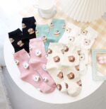 Korean Socks - Food Scattered Socks VV - Iconic Socks