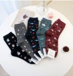 Korean Socks - Mini Animal Scattered D - Iconic Socks - Image 5