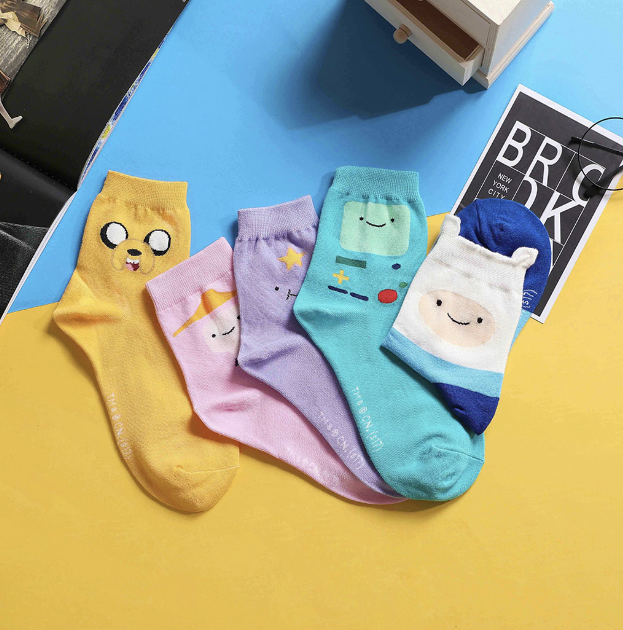 IMG_E1433 Korean Socks - Adventure Time Mid Socks - Korea - Image 1