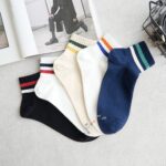 Korean Socks - Varsity Plain Semi-Ankle - Iconic Socks