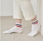 Korean Socks - Varsity Plain Semi-Ankle - Iconic Socks - Image 3