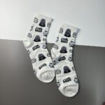 Korean Socks - Starwars Mario Garfield Totoro- Iconic Socks - Image 7