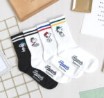 Korean Socks - Snoopy Full Body Mid Varsity- Iconic Socks