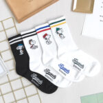 Korean Socks - Snoopy Full Body Mid Varsity- Iconic Socks