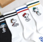 Korean Socks - Snoopy Full Body Mid Varsity- Iconic Socks - Image 3