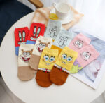 Korean Socks - Spongebob Ankle Face Socks - Iconic Socks