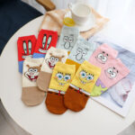 Korean Socks - Spongebob Ankle Face Socks - Iconic Socks