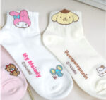 Korean Socks - Sanrio Semi Mid Colored Socks - Korea - Image 11