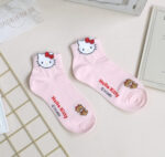 Korean Socks - Sanrio Semi Mid Colored Socks - Korea - Image 6