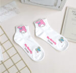 Korean Socks - Sanrio Semi Mid Colored Socks - Korea - Image 3