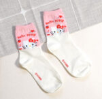 Korean Socks - Sanrio Semi Mid Colored Box Socks - Korea - Image 2