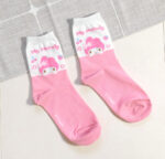 Korean Socks - Sanrio Semi Mid Colored Box Socks - Korea - Image 15