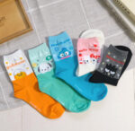 Korean Socks - Sanrio Semi Mid Colored Box Socks - Korea - Image 11