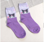 Korean Socks - Sanrio Semi Mid Colored Box Socks - Korea - Image 4