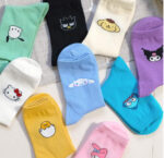 Korean Socks - Sanrio Mid Icon Colored Socks - Korea - Image 12