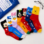 Korean Socks - Disney Full Face New Mid Socks - Korea