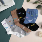Korean Socks - Animal Dinosaur Scattered Socks - Iconic Socks