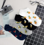 Korean Socks - Fruit Avocado Ankle Scattered Socks - Iconic Socks