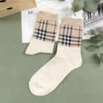 Korean Socks - Burberry Checkered Socks - Iconic Socks - Image 7